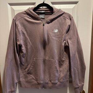 New Balance Dusty Purple Zip-Up Hoodie